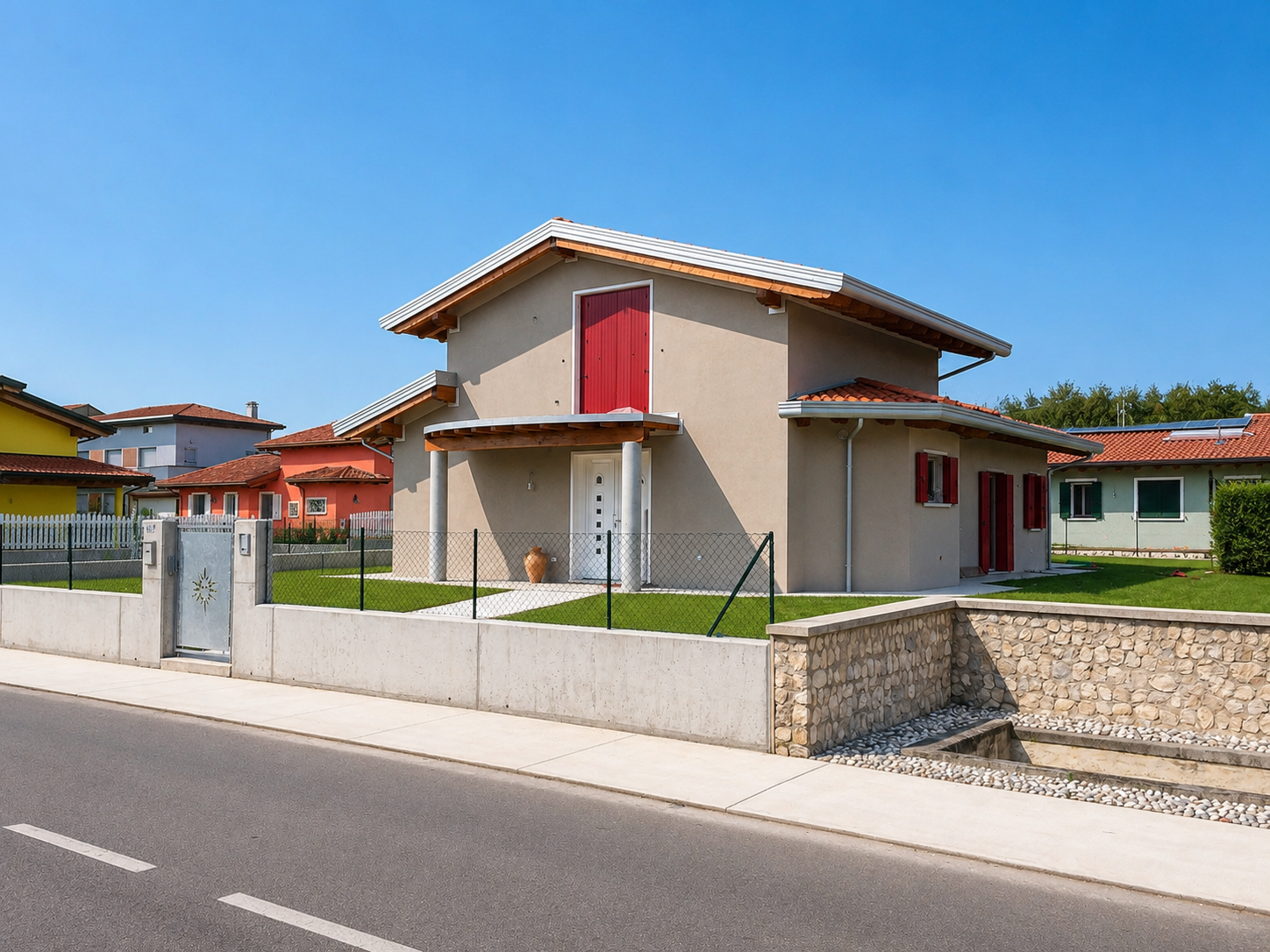 Perline in legno per carpenteria e tetti nel magazzino di Costrusion Len a Pordenone